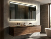 Rettangolare specchio bagno con luce LED L09