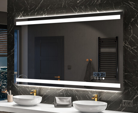 Rettangolare specchio bagno con luce LED L09 #10