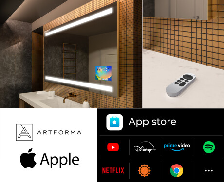 Rettangolare specchio bagno con luce LED L09 #6