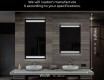 Rettangolare specchio bagno con luce LED L09 #7