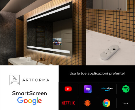 Rettangolare specchio bagno con luce LED L09 #4