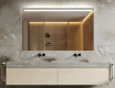 Specchio da parete moderno per bagno con luci L12