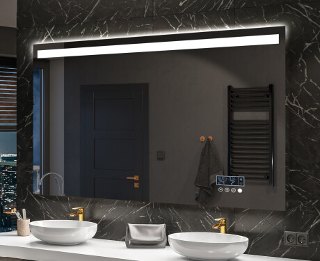 Specchio da parete moderno per bagno con luci L12 #10