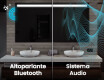 Specchio da parete moderno per bagno con luci L12 #5