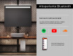 Specchio da parete moderno per bagno con luci L12 #6