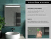 Specchio da parete moderno per bagno con luci L12 #7