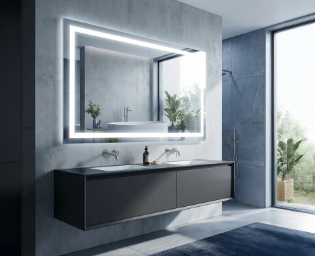 Specchio bagno retroilluminato LED L15