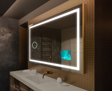 Specchio bagno retroilluminato LED L15