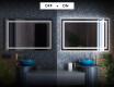 Specchio bagno retroilluminato LED L15 #3