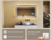 Specchio bagno retroilluminato LED L15 120x80cm - SmartScreen, DualColor #6