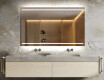 Rettangolare specchio bagno con luce LED L23