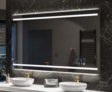 Rettangolare specchio bagno con luce LED L23 #10