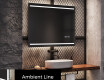 Rettangolare specchio bagno con luce LED L23 #4