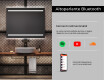 Rettangolare specchio bagno con luce LED L23 #6