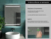 Rettangolare specchio bagno con luce LED L23 #7