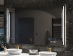 Specchio da parete moderno per bagno con luci L27 #10