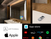 Specchio da parete moderno per bagno con luci L27 #6