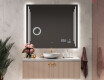 Specchio da parete moderno per bagno con luci L27 #9