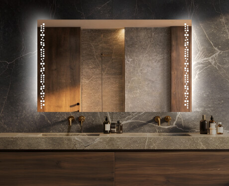 Specchio bagno retroilluminato LED L38