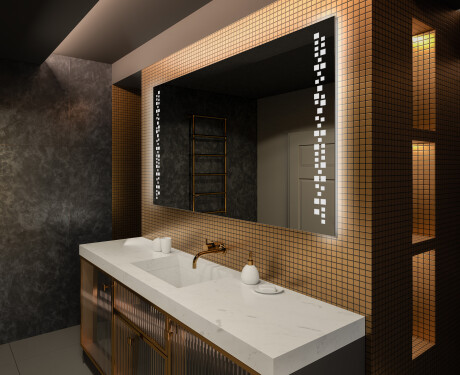 Specchio bagno retroilluminato LED L38