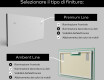 Rettangolare specchio bagno con luce LED L47 #2