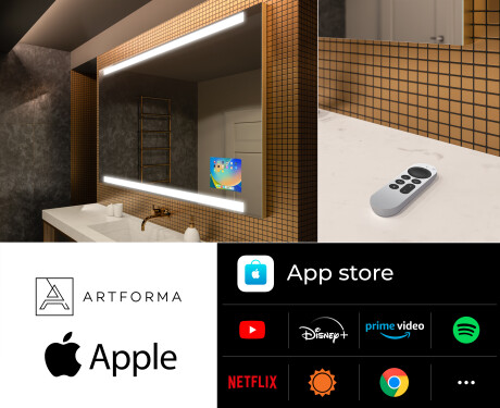 Rettangolare specchio bagno con luce LED L47 #6