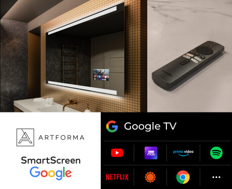 Rettangolare specchio bagno con luce LED L47 #5