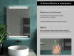 Rettangolare specchio bagno con luce LED L47 #7