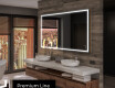 Specchio da parete moderno per bagno con luci L49 #3