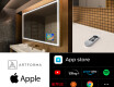 Specchio da parete moderno per bagno con luci L49 #6