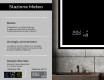 Specchio da parete moderno per bagno con luci L49 #5