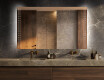 Specchio da parete moderno per bagno con luci L55