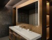 Specchio da parete moderno per bagno con luci L55