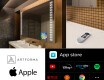 Specchio da parete moderno per bagno con luci L55 #6