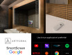 Specchio da parete moderno per bagno con luci L55 #4