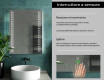 Specchio da parete moderno per bagno con luci L55 #7