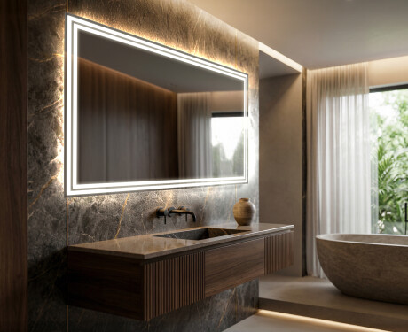 Specchio bagno retroilluminato LED L57