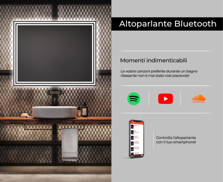 Specchio bagno retroilluminato LED L57 #6