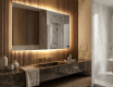 Rettangolare specchio bagno con luce LED L58