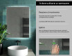 Rettangolare specchio bagno con luce LED L58 #7