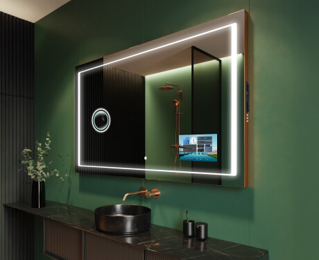 Specchio bagno retroilluminato LED L61