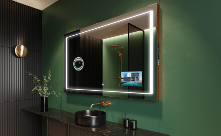 Specchio bagno retroilluminato LED L61