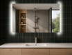 Rettangolare specchio bagno con luce LED L62