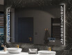 Specchio da parete moderno per bagno con luci L65 #10