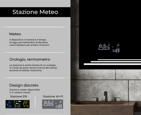 Specchio bagno retroilluminato LED L75 #5
