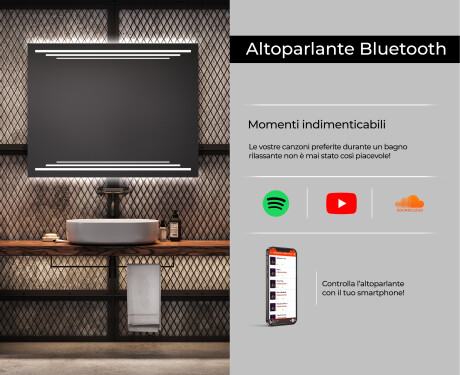Specchio bagno retroilluminato LED L75 #6