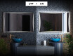 Rettangolare specchio bagno con luce LED L77 #3