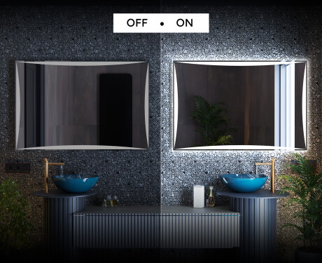 Rettangolare specchio bagno con luce LED L77 #3