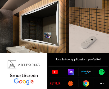 Rettangolare specchio bagno con luce LED L77 #4