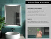 Rettangolare specchio bagno con luce LED L77 #7